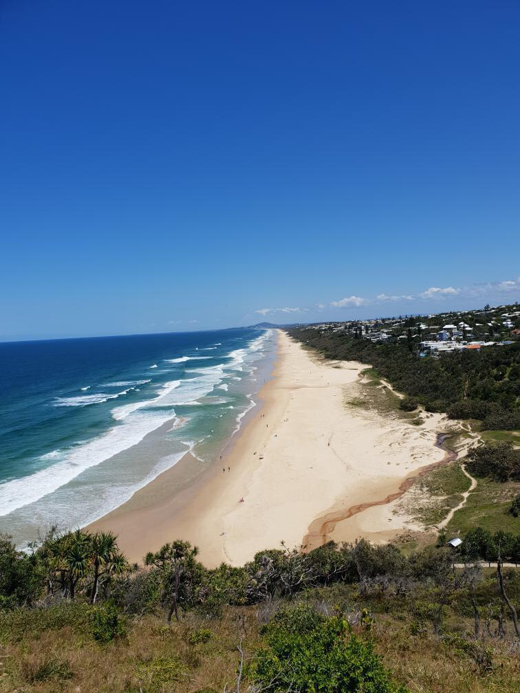 Isa´s favorite picture from Noosa Heads: the Sunshine Beach