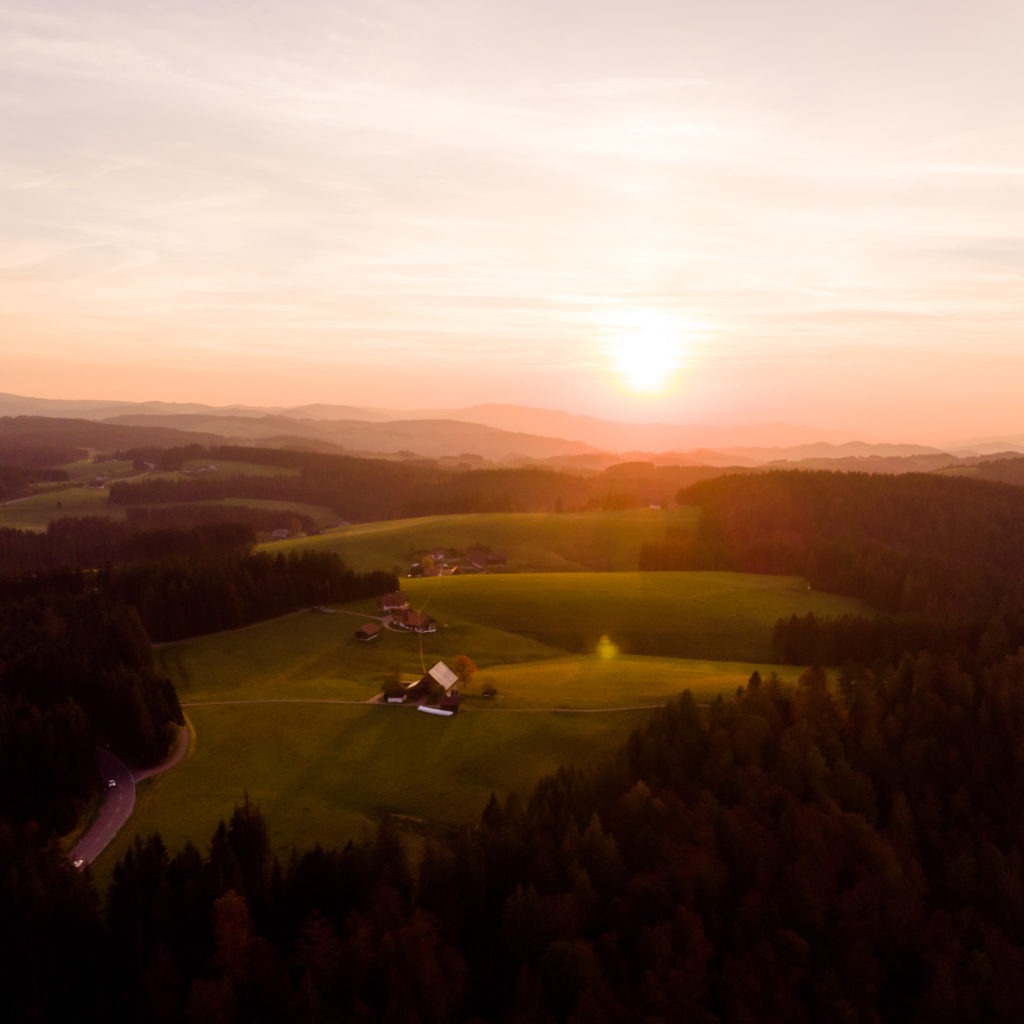 An amazing view above the Black Forest.